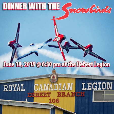Dinner at the Debert Legion with the Snowbirds 2019